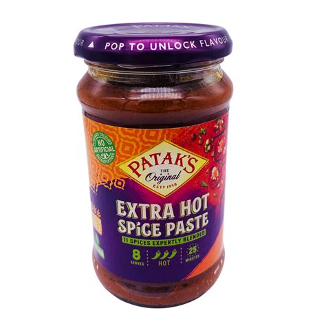 Extra Hot Spice Paste Hot 283g By Pataks Thai Food Online