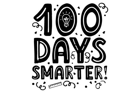 100 days smarter free printable