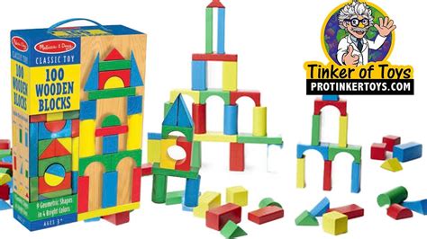 Online Exclusive 100 Piece Melissa And Doug Wooden Building Blocks Toy