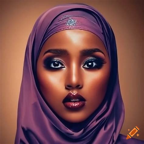 Portrait Of A Somali Woman With Light Skin On Craiyon