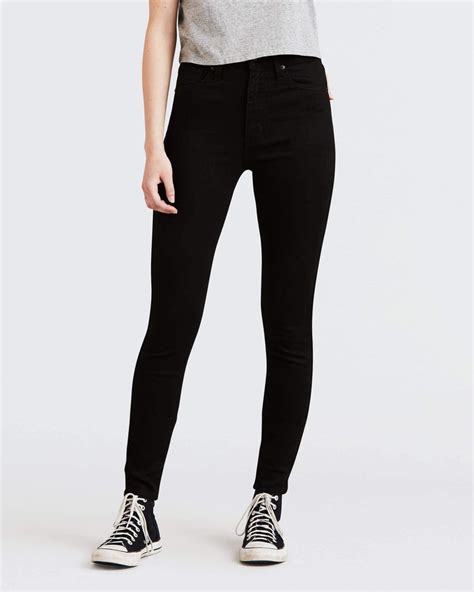 Levi S® Mile High Super Skinny Jeans Black Celestial Jeanstore