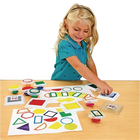 Colorations Easy Grip Stampers Shapes Set Of 14