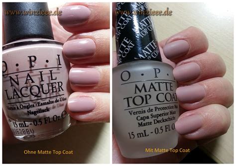 Add this matte top coat on top of any other opi nail lacquer and discover a whole new world of texture. Opi Matte Top Coat Vergleich 1 - winzieee