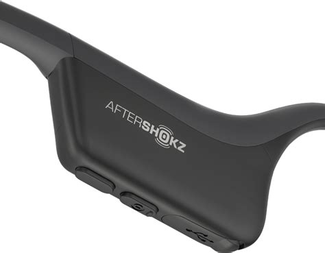 Aftershokz Air Wireless Bone Conduction Open Ear Headphones Slate Gray