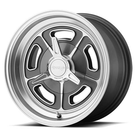Vn502 Mag Gray Machined By American Racing Wheels Wheel Size 15x10