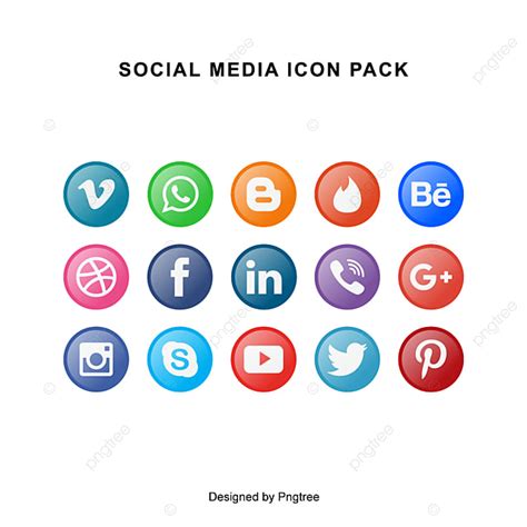 Social Media Icon Pack Template For Free Download On Pngtree