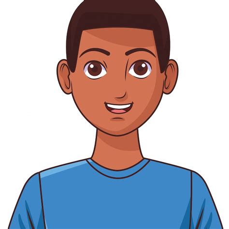 Premium Vector Young Man Avatar Cartoon Character Profile Picture