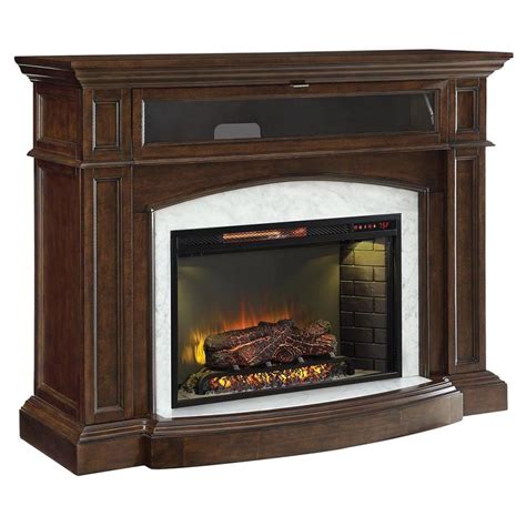 Shop electric fireplace logs and a variety of heating & cooling products online at lowes.com. Scott Living 52.5-in W 5100-BTU Mahogany Wood Corner Or ...