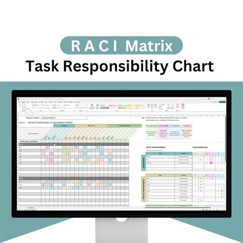 Raci Matrix Excel Template Project Task Assignment Responsibility