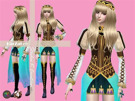 Valkyrie Profile 2 Alicia Outfit At Studio K Creation Via Sims 4