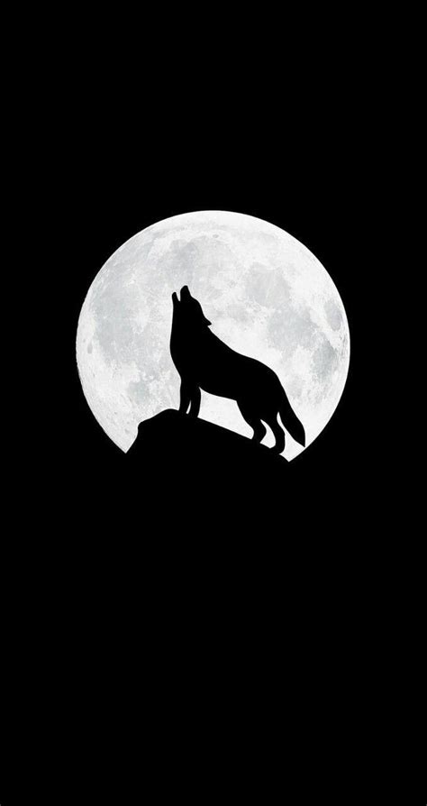 Wolf Howling Minimalist Wallpapers Wallpaper Cave