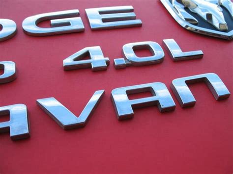 08 09 10 Dodge Grand Caravan Sxt 40 L Rear Lid Emblem Logo Badge Sign