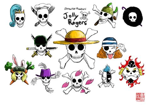 Best straw hat jolly roger (part 1). OC Fanart Straw Hat Member Jolly Rogers + Vivi and ...