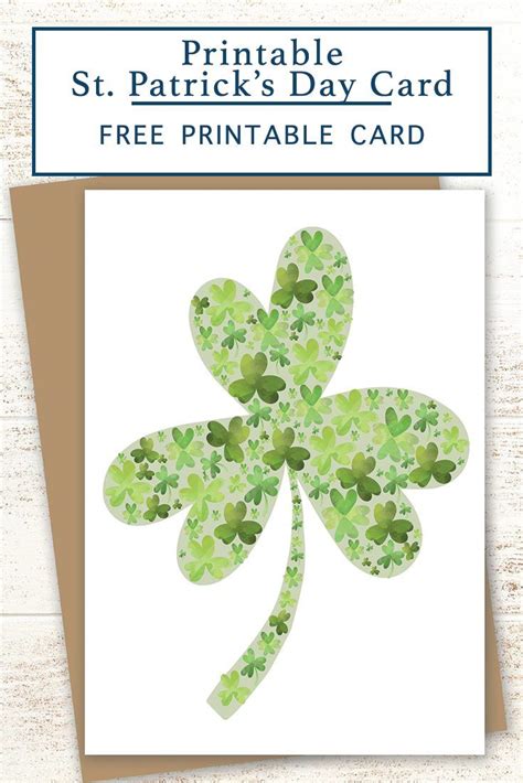 Printable St Patricks Day Card Everyday Party Magazine Free
