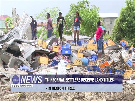 76 Informal Settlers Receive Land Titles In Region Three Some 76 Land