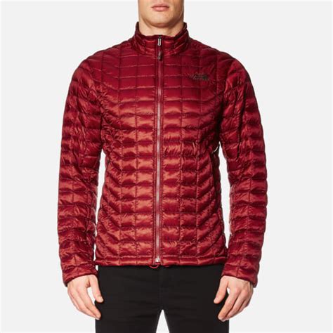 The North Face Mens Thermoball Full Zip Jacket Cardinal Red Clothing