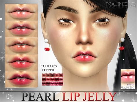 The Sims Resource Pearl Lip Jelly N25 Teeth By Pralinesims Sims 4