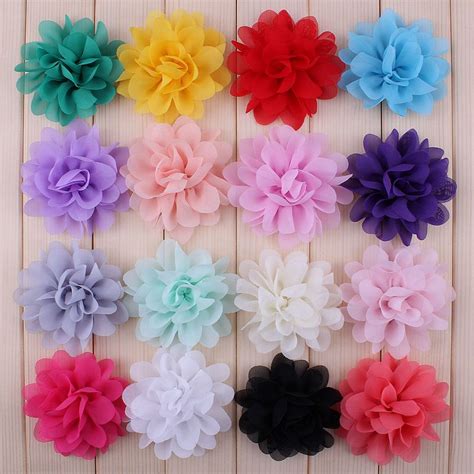 The star also donned a gold choker set, maang. 120pcs/lot 2.8" 16color Artificial Chiffon Silk Flowers ...