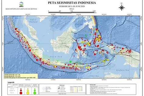 Gempa ini berpusat di samudera hindia selatan jawa pada jarak 101 km arah selatan kulonprogo pada kedalaman 46 km. Adakah Keterkaitan 5 Gempa yang Terjadi Hari Ini? Berikut Penjelasan Ahli