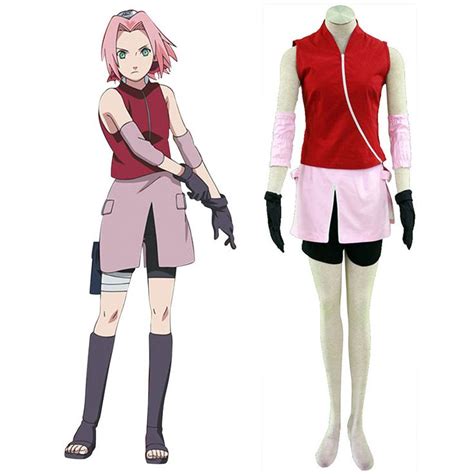 Naruto Shippuden Haruno Sakura 2nd Cosplay Costumes Cosplay Outfits