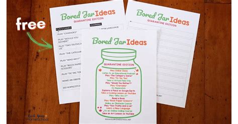 Free Bored Jar Ideas For Easy Ways To Keep Kids Happy Rock Your
