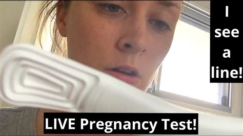 Live Pregnancy Test 8dpo Morning Youtube