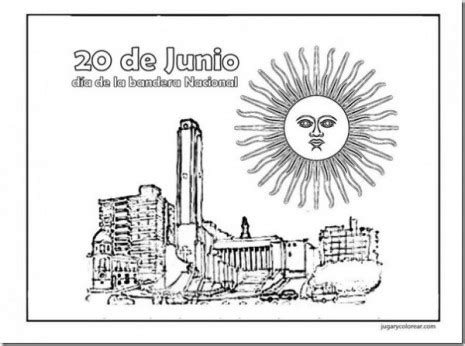 Hoy celebramos el día de la bandera nacional, aunque en verdad no se trate del aniversario de su creación (fue manuel belgrano enarboló por primera vez la bandera nacional en la ciudad de rosario el 27 de febrero de 1812, la cual fue confeccionada por. 20 de junio, día de la bandera para pintar | Colorear imágenes