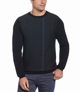 Perry Ellis Big Placed Vertical Stripe Sweater Dillard 39 S