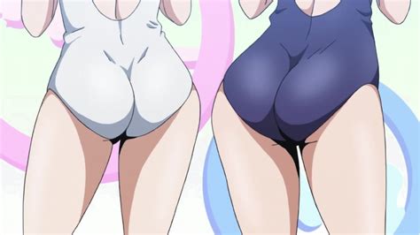 Aoba Kazane Toyoguchi Non Keijo Animated Animated  10s 2girls Ass Ass To Ass