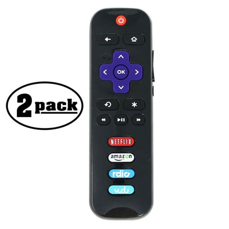 2 Pack Replacement Tcl 55fs3850 Roku Smart Tv Remote Control For Tcl Tv