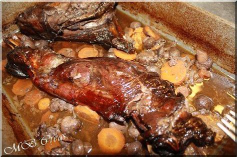 Gigot de chevreuil en marinade au four