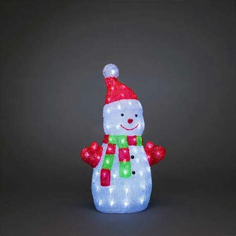 Led Acrylic Snowman 50cm Outdoor Christmas Decoration Fantasy Lights