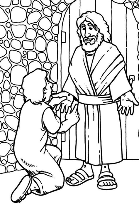 Bible Story Doubting Thomas Coloring Pages Kids Play Color Coloring