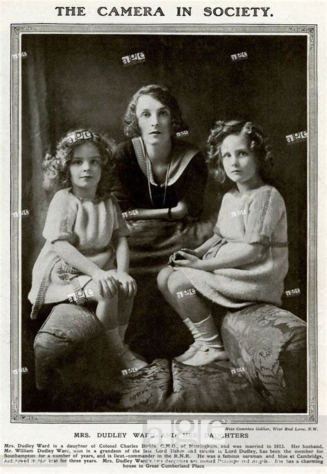 Freda Dudley Ward With Her Two Daughters Penelope And Angela Winifred Freda Dudley Ward