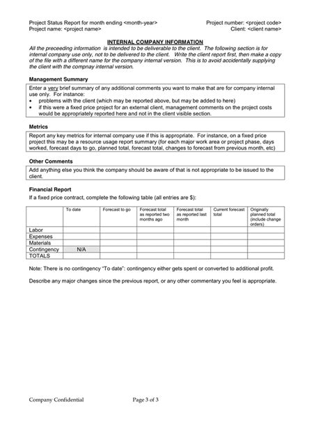 Monthly Project Status Report Template In Word And Pdf Formats Page 3