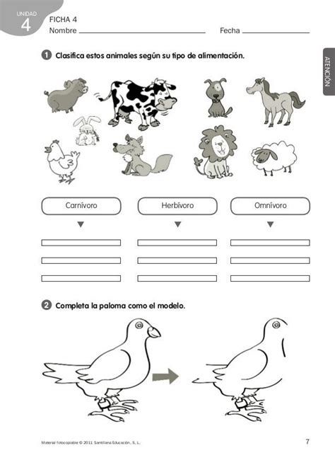 Ficha interactiva de atención para infantil/primaria. Resultado de imagen para ficha animales herbívoros ...