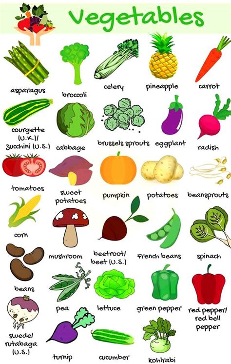 Verduras En Inglés Aprendo En Inglés