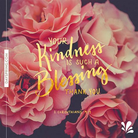 Blessing Of Kindness Ecards Dayspring Thank You Quotes Gratitude