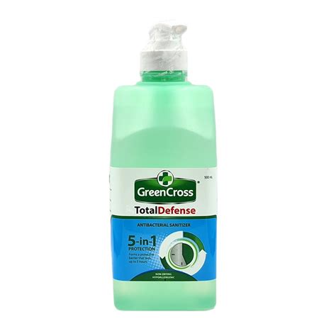 Green Cross Total Defense Isopropyl Anti Bacterial Sanitizer 500ml Pump