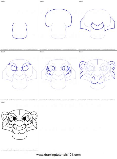 How To Draw Shere Khan From Disney Emoji Blitz Disney Emoji Blitz Step By Step