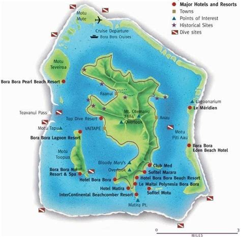 Bora Bora Island Vaitape Society Islands French Polynesia Cruise