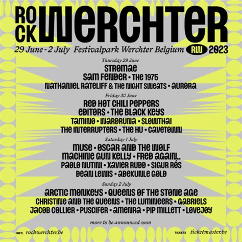 27 X New For Rock Werchter 2023 Frontview Magazine