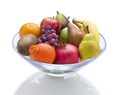Bowl Fresh Fruit Food Stock Image Image Of Organic Glass 30463489