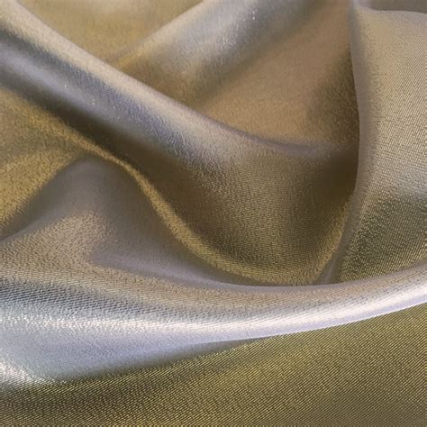 Silk Chiffon Fabrics Silk Gold Lame Fabric Gold