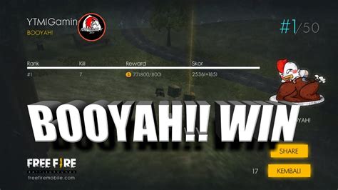 Wallpaper free fire keren ini bisa menghiasi hp atau laptop kamu lho. Free Fire : Battleground - I Win, BOOYAH - YouTube