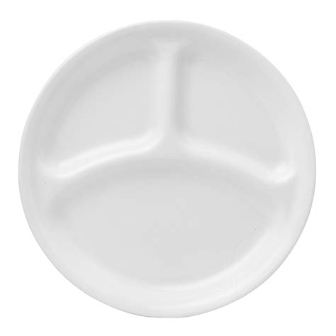 Winter Frost White 1025 Divided Dinner Plate Corelle