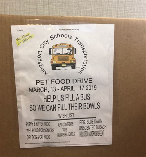 Claim your business to immediately update business information, respond to reviews, and more! Kingsport City Schools Transportation - Pet Food Drive ...