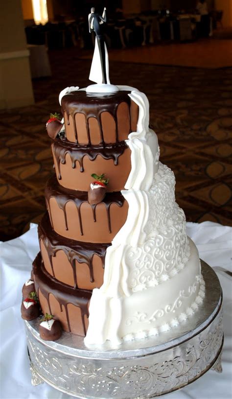 Shockleys Sweet Shoppe Half And Half Wedding Cake ...