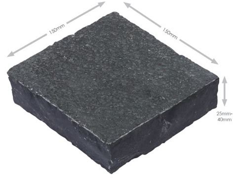 Black Limestone Cobbles 150x150 Stone And Porcelain