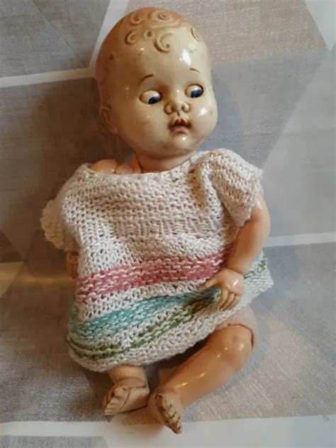Vintage Pedigree 1950s Hard Plastic Baby Doll Pedigree Doll £2699